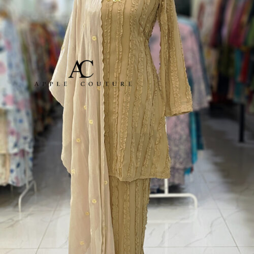 CAMELIA KURUNG PREMIUM CHIFFON BROWN