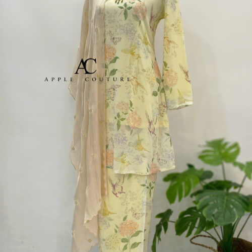 CAMELIA KURUNG PRINTED CHIFFON