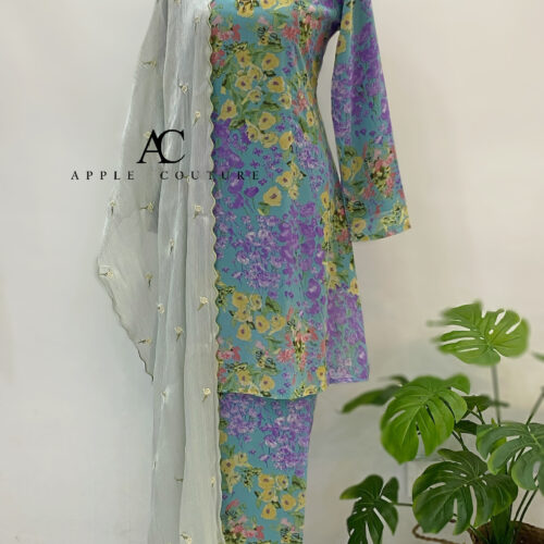 CAMELIA KURUNG PRINTED CHIFFON