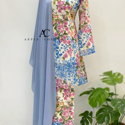 CAMELIA KURUNG PRINTED CHIFFON