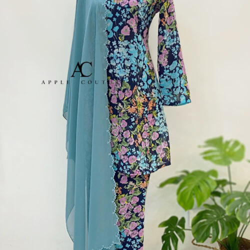 CAMELIA KURUNG PRINTED CHIFFON