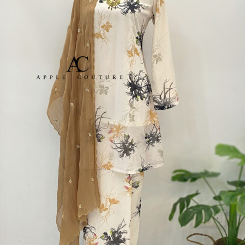 CAMELIA KURUNG PRINTED CHIFFON