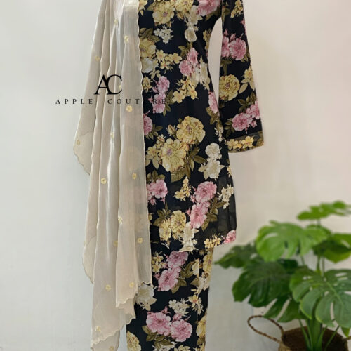 CAMELIA KURUNG PRINTED CHIFFON