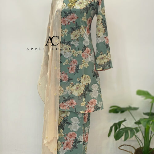 CAMELIA KURUNG PRINTED CHIFFON