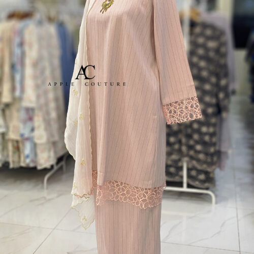 INANG KURUNG COTTON SULAM PEACH