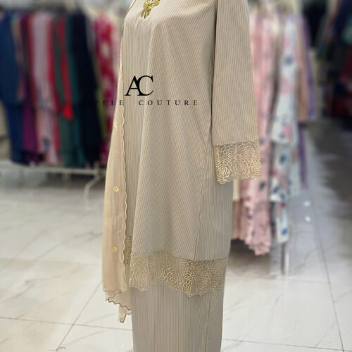 INANG KURUNG COTTON SULAM BEIGE