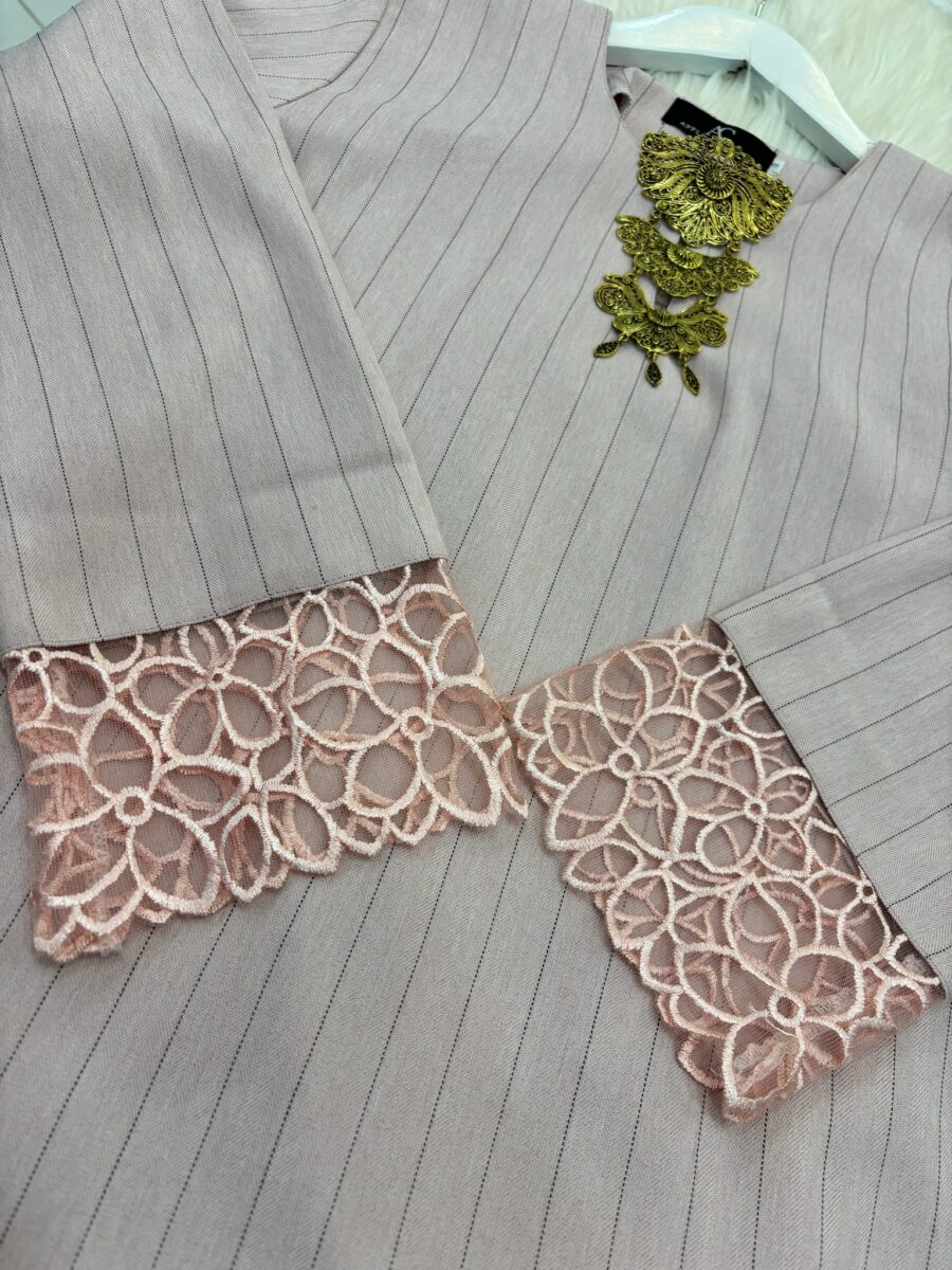 INANG KURUNG COTTON SULAM PEACH - Image 2
