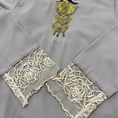 INANG KURUNG SWISS CREPE BORDER LACE