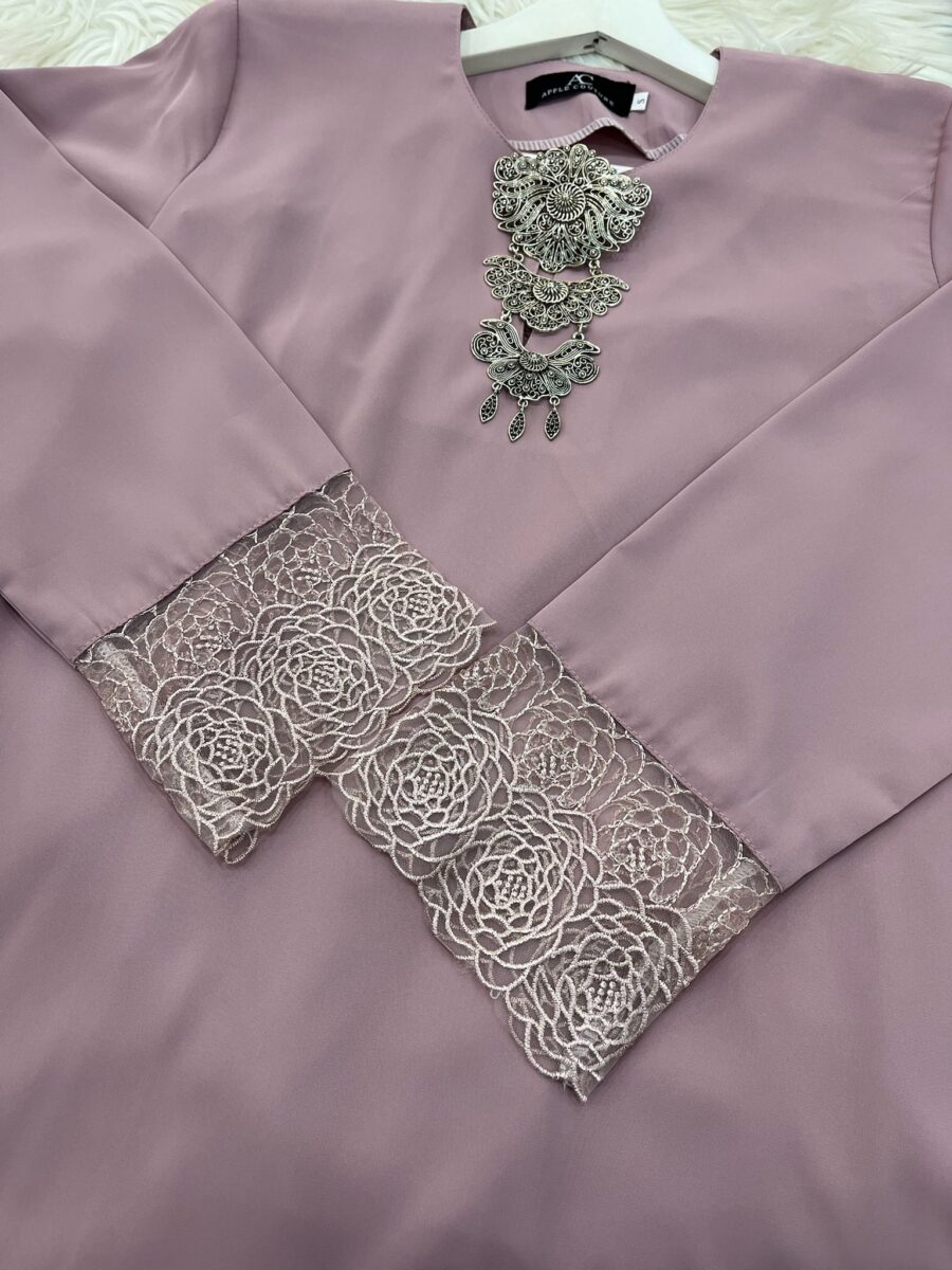 INANG KURUNG SWISS CREPE BORDER LACE - Image 2