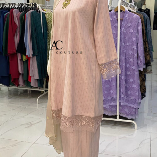 INANG KURUNG COTTON SULAM PEACH