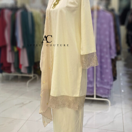 INANG KURUNG COTTON SULAM CREAM