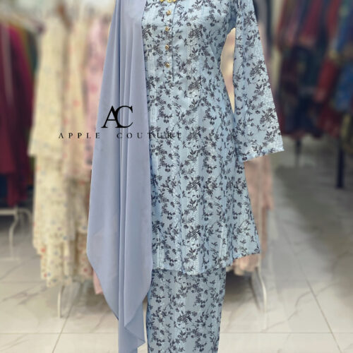 ADINDA KURUNG COTTON SULAM 2.0 BABY BLUE