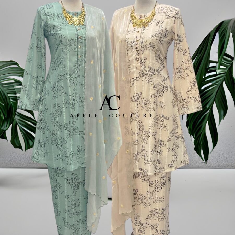 ADINDA KURUNG COTTON LIGHT SAGE SULAM 2.0 - Image 4
