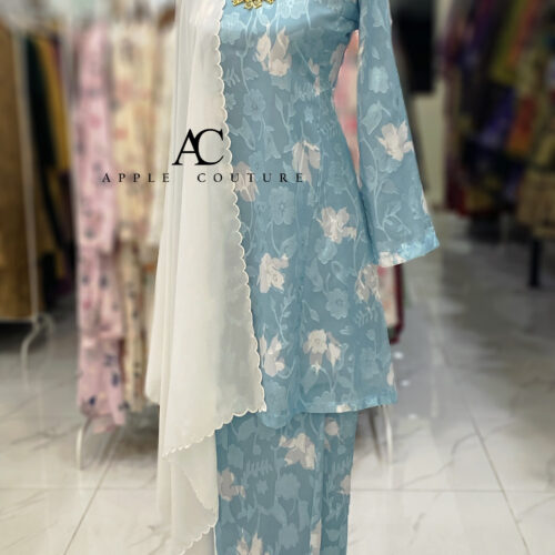 MELOR KURUNG RIAU EMBOSS CHIFFON