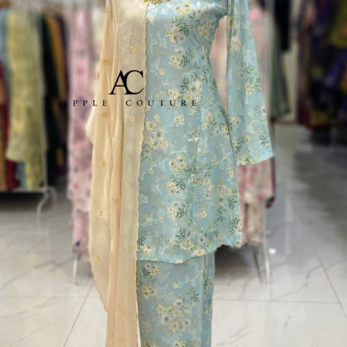 MELOR KURUNG RIAU EMBOSS CHIFFON