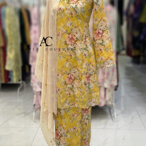 MELOR KURUNG RIAU EMBOSS CHIFFON