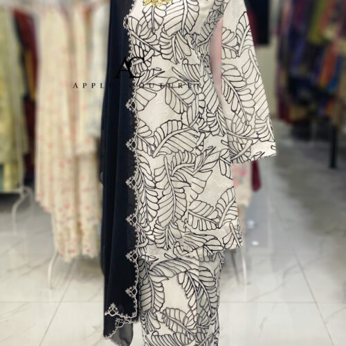 MELOR KURUNG RIAU EMBOSS CHIFFON