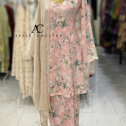 MELOR KURUNG RIAU EMBOSS CHIFFON