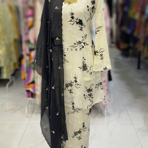 CAMELIA KURUNG MODEN EMBOSS CHIFFON