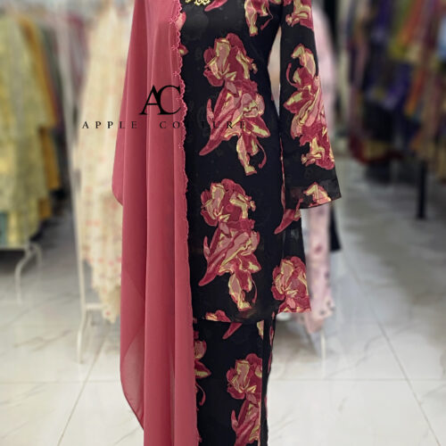 CAMELIA KURUNG MODEN EMBOSS CHIFFON