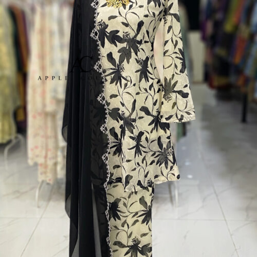 CAMELIA KURUNG MODEN EMBOSS CHIFFON