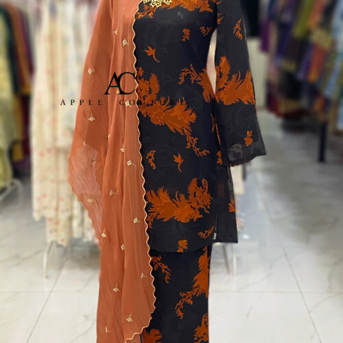 CAMELIA KURUNG MODEN EMBOSS CHIFFON