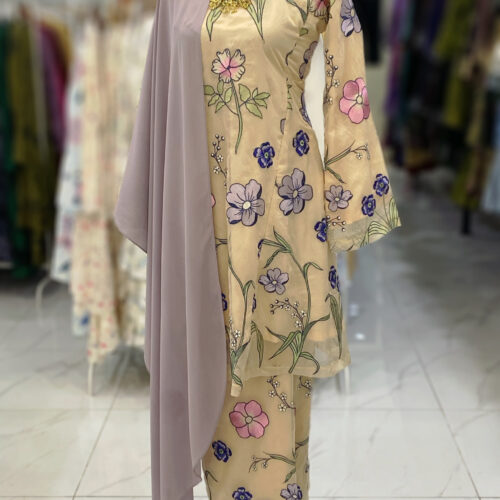 MELOR KURUNG RIAU ORGANZA WRINKLES
