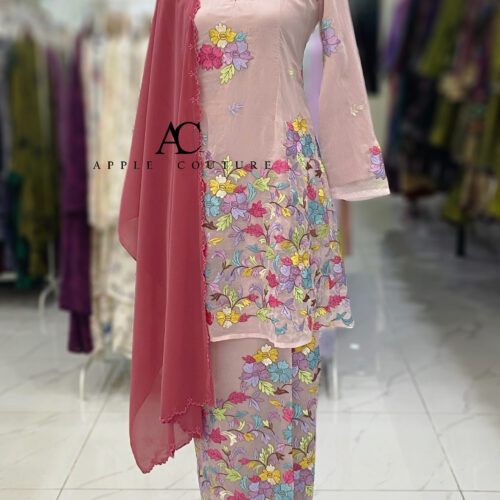 CAMELIA KURUNG MODEN ORGANZA WRINKLES LILAC