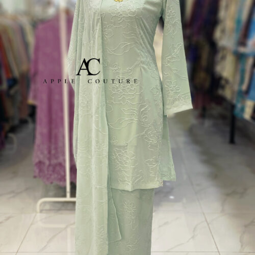 CAMELIA KURUNG PREMIUM CHIFFON SULAM MINT