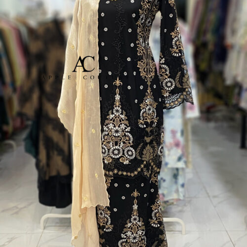 BAINON KURUNG PREMIUM LACE BLACK