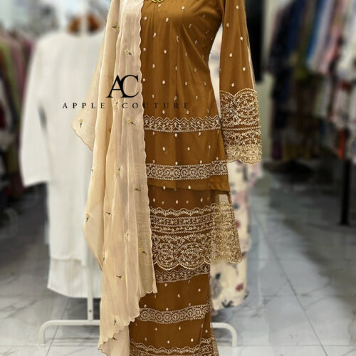 CAMELIA KURUNG PREMIUM LACE CARAMEL