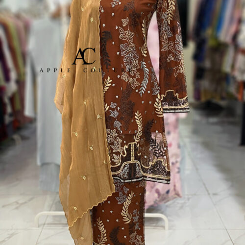 CAMELIA KURUNG PREMIUM LACE BROWN