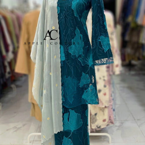 CAMELIA KURUNG PREMIUM FULL LACE DARK TURQUOISE