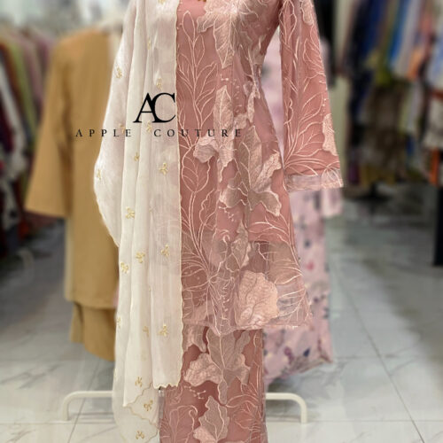 CAMELIA KURUNG PREMIUM FULL LACE DUSTY ROSE