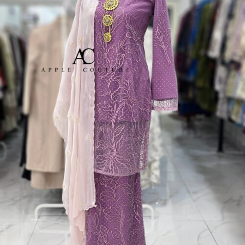 BAINON KURUNG LACE PREMIUM PURPLE