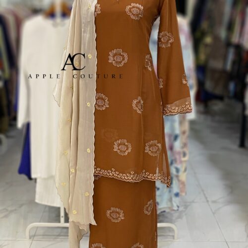 CAMELIA KURUNG SOFT ORGANZA BROWN BRICK