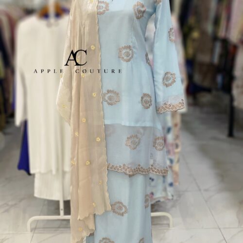 CAMELIA KURUNG SOFT ORGANZA BABY BLUE