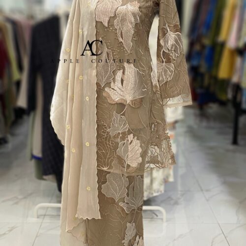 CAMELIA KURUNG PREMIUM FULL LACE TAUPE