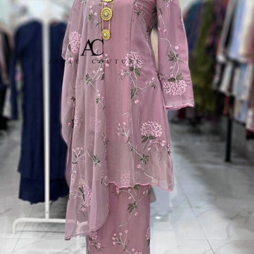 CAMELIA KURUNG SOFT ORGANZA DUSTY PLUM