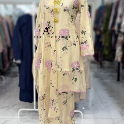 CAMELIA KURUNG SOFT ORGANZA SOFT YELLOW