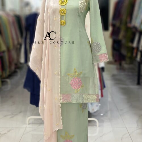 CAMELIA KURUNG SOFT ORGANZA SOFT MINT