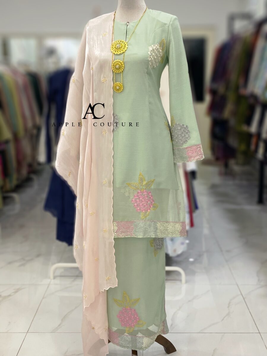 CAMELIA KURUNG SOFT ORGANZA SOFT MINT