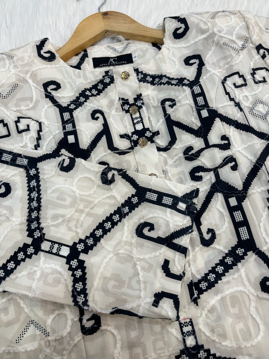 ADINDA KURUNG MIX COTTON EMBROIDERY LIGHT CREAM - Image 2
