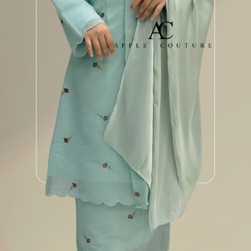 KEBAYA LABUH ZUBAIDAH PREMIUM ORGANZA MINT