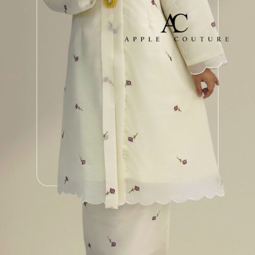 KEBAYA LABUH ZUBAIDAH PREMIUM ORGANZA IVORY