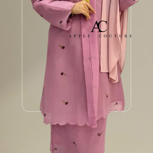 KEBAYA LABUH ZUBAIDAH PREMIUM ORGANZA LILAC