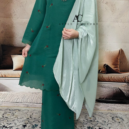 CAMELIA KURUNG SOFT ORGANZA GREEN