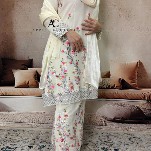 CAMELIA KURUNG PREMIUM ORGANZA IVORY
