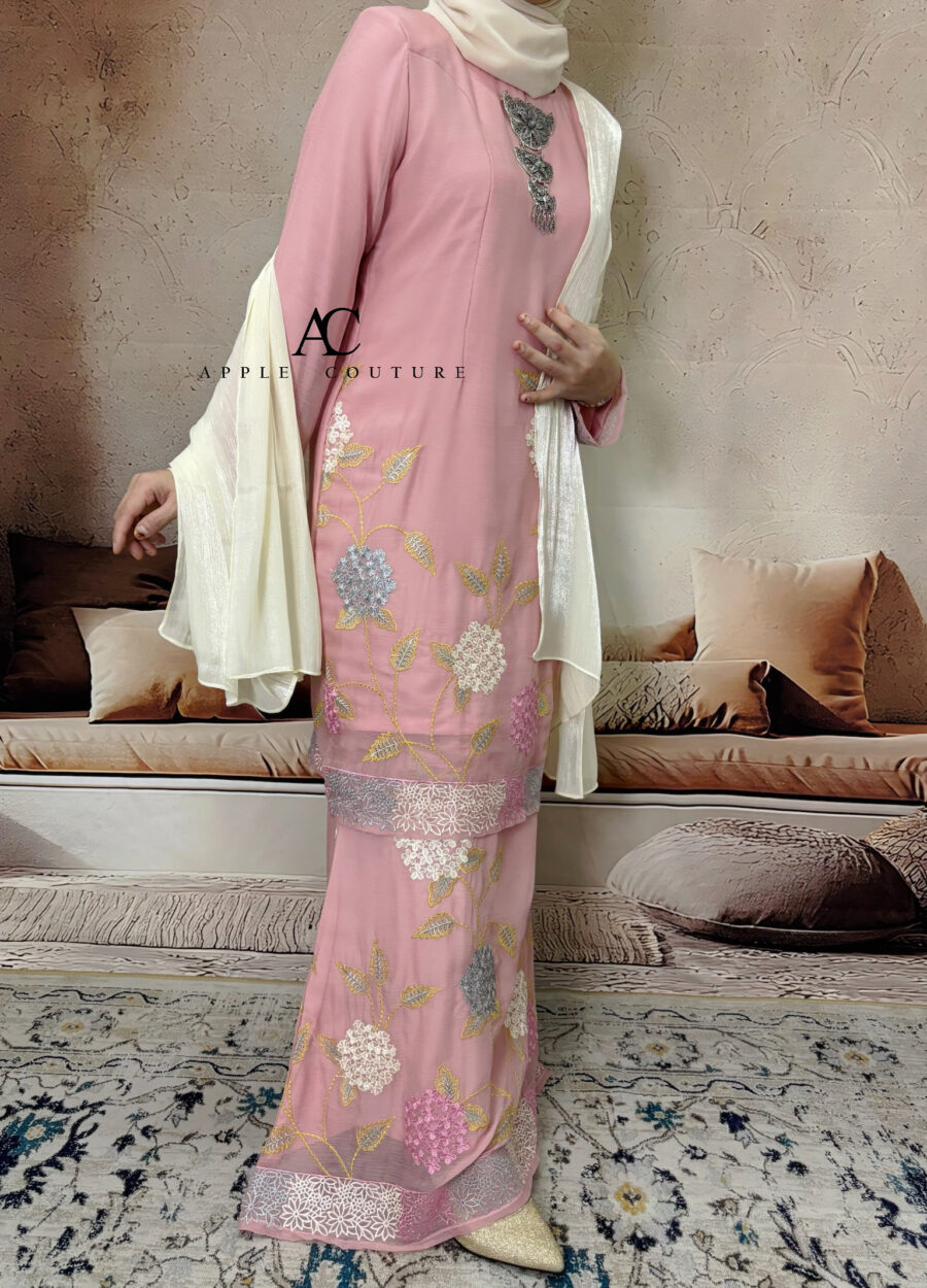 BAINON KURUNG PREMIUM ORGANZA PEACH