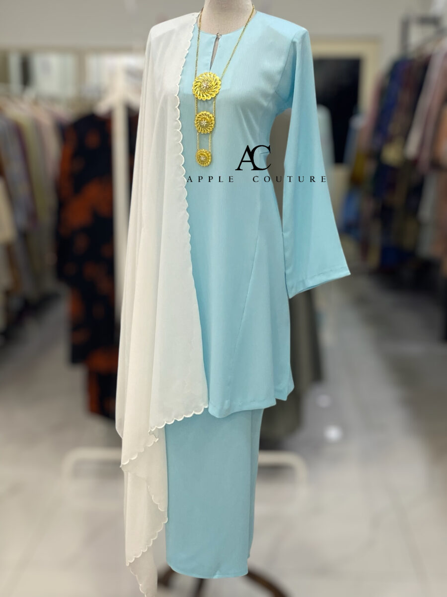 MELOR KURUNG RIAU ZOOM BABY BLUE